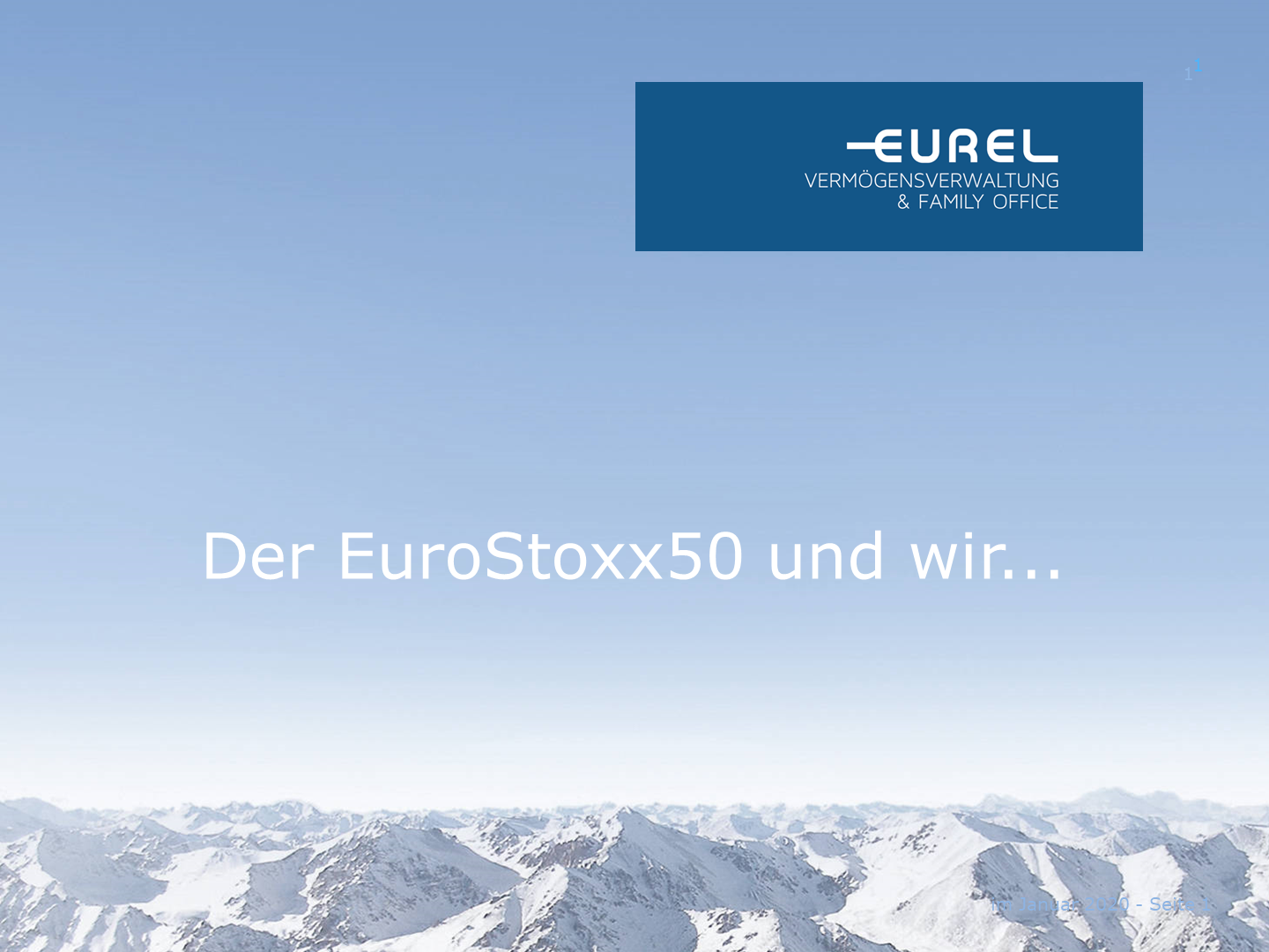 Der EuroStoxx50 und wir…